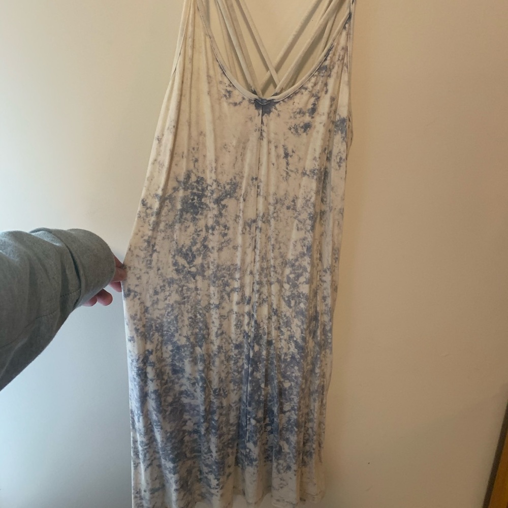 Blue Tie Dye-ish Dress
